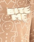 Gingerbread Man Women’s Tawny Brown Bite Me Sweatshirt Size Large  NWT — photo 7