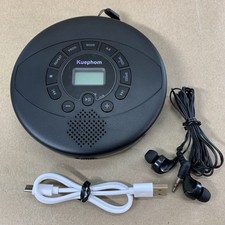 Kuephom PM-11 Portable CD Discman USB Aux Speakers Rechargeable Tested