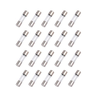 EC Buying 20 Pcs F30AL 30A 250V Fast-Blow Glass Fuses 0.2 x 0.78 Silver 