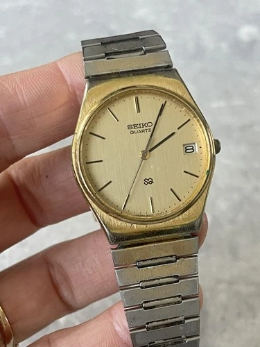 Seiko R1 Quartz vintage watch 8222-7000 with Speidel strap Gold Tone Bracelet932