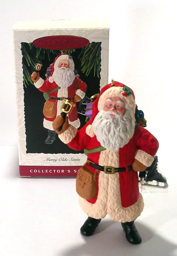 Porcelain Santa Christmas Collectible Holiday & Seasonal Ornaments