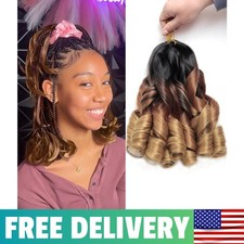 French Curl Braiding Hair 12Inch 8Packs French Curl Crochet Braids Short Curly