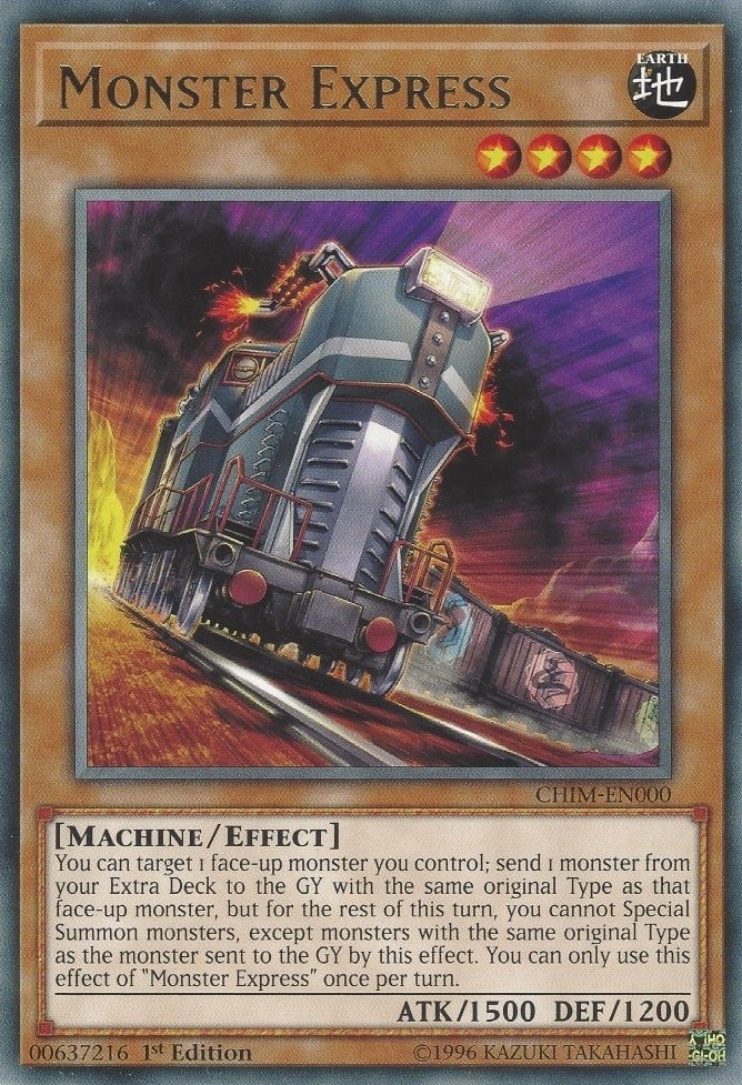 1 x Monster Express - CHIM-EN000 - Rare - 1st Edition Near