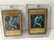 yugioh cards Blue Eyes White Dragon Foils One Is Limited Edition Unplayed With.