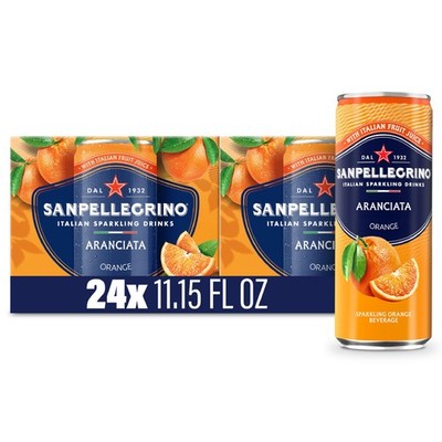 Sanpellegrino Italian 11.15 Fl Oz (Pack of 24), Mediterranean Orange 