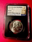 1955 Franklin Silver Half Dollar NGC MS64 Original Bag Fragment