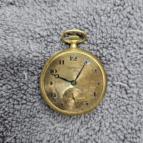 Zenith Antique 17 Jewel Mechanical Pocket Watch 2517519 DOES NOT WORK