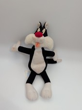 Vintage 1997 Applause Looney Tunes Sylvester Cat Plush 9" Stuffed Toy