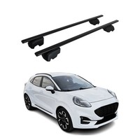DachträGer GrundtäGer FüR Ford Puma 2019-2026 75Kg Metall Schwarz 2 Tlg