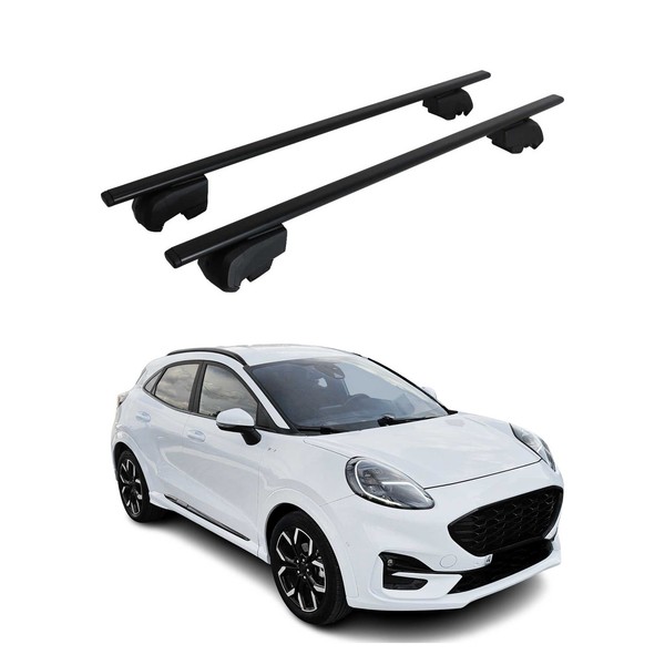DachträGer GrundtäGer FüR Ford Puma 2019-2026 75Kg Metall Schwarz 2 Tlg-image