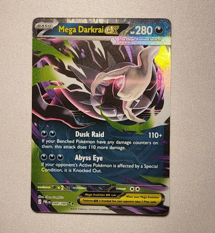 Mega Darkrai ex 48/084 Pokemon Card Pitch Black - NM