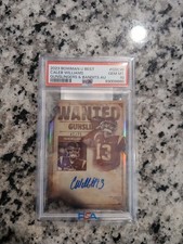 '23 Bowman U Best- Gunslingers & Bandits Auto /75 Caleb Williams PSA 10 POP 3!