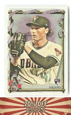 2023 Topps Allen & Ginter #59 RC Tommy Henry Silver Portrait Diamondbacks