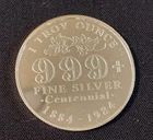 One Troy Ounce - 1984 Wallace, Idaho Centennial   .999+ Silver Coin / Medallion