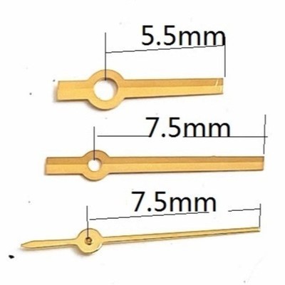 7.5x7.5x5.5mm Golden Watch Hands for Ronda 785 Movement Watch Part