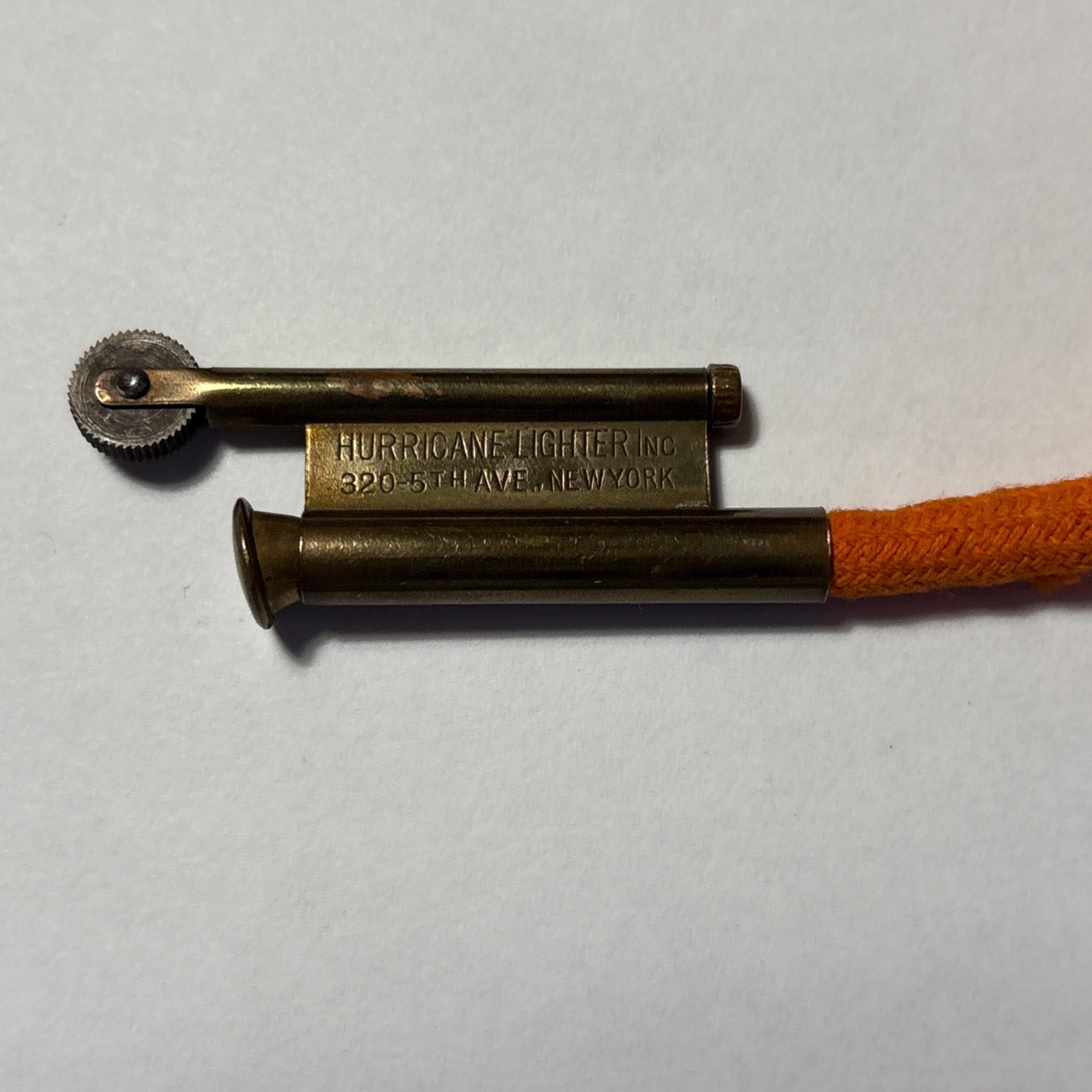 1940&rsquo;s Hurricane Lighter Inc Trench Art Brass Lighter