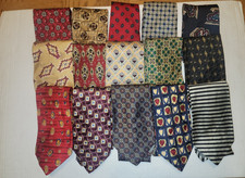 Lot of 15 ROBERT TALBOTT men's ties 100% Silk made in USA