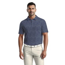 Ben Hogan Men's Performance Geometric Confetti Short Sleeve Golf Polo Size Large