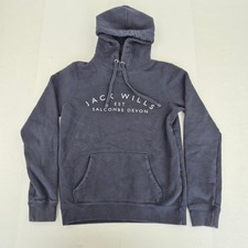 JACK WILLS Hoodie 8 Blue Womens Cotton Blend Casual Pullover Style