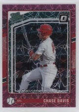 2024 Donruss Optic Rated Prospects Pink Velocity Prizm 64/79 Chase Davis 0q3