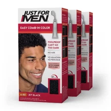 Just For Men Easy CombIn Color Gray Hair Coloring for Men with Comb Applicator 