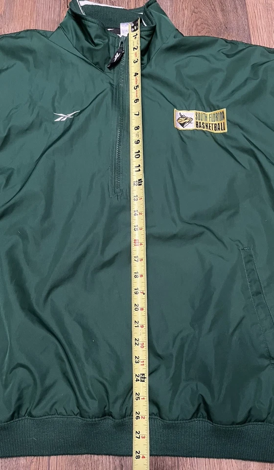 Pullover de baloncesto de colección South Florida Bulls Reebok Pro Line 1/2 cremallera para hombre XL NCAA Foto 2 de 4