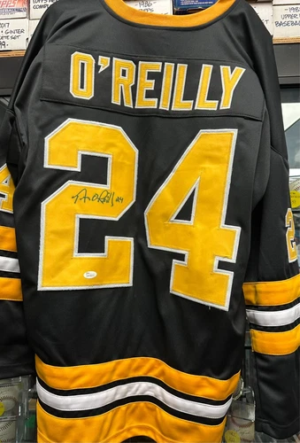 Terry O'Reilly Autographed Boston Bruins Black Jersey JSA NHL