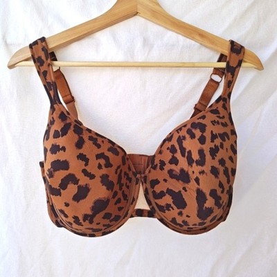 Underoutfit Ultimate Coverage Bra Full Cup Memory Foam Underwire Brown Black 38F