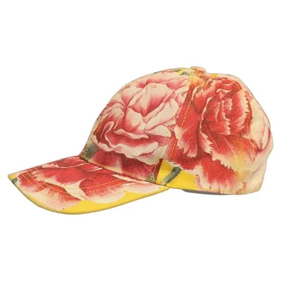 DOLCE & GABBANA Chapeau Homme Multicolore Coton Floral Baseball Capello 58... - Photo 1/4