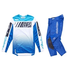 Troy Lee Designs GP MX Gear Set Icon Mono Blue Men's XL / 36
