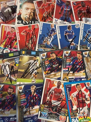 match attax, Shoot Out und andere signierte Karten.8