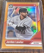 2024 Donruss Optic Orange /199 Diamondbacks Rated Prospects Lawlar, Troy, Jones