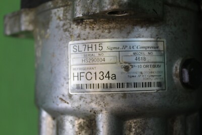 SIGMA JP A/C COMPRESSOR HFC134a SL7H15 MODEL # 4618 | eBay