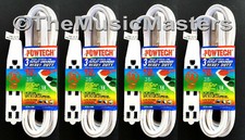 4 12' ft Electric AC Extension Cord 3 Outlet Splitter Adapter Power Cord Cable