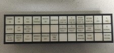 IDEC SLC30N-0312 ANNUNCIATOR PANEL LIGHT DISPLAY 3ROW 12COLUMN 24VAC/DC WOW