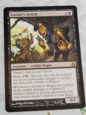 C4699 MAGIC MTG MORNINGTIDE AUNTIE'S SNITCH #57 LP-MP RARE