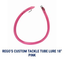 18” PINK Striper/ Striped Bass Baracuda Tube Lure Trolling Rig