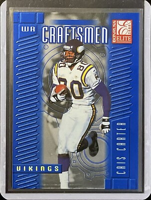 Cris Carter - 2000 Donruss Elite - Numbered /2500 - Craftsmen #C-30