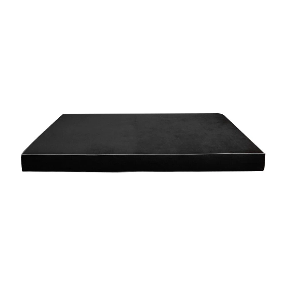 Contrast Pipe 6" Twin 75x39x6 Velvet Indoor Daybed Mattress |COVER ONLY|-AD350