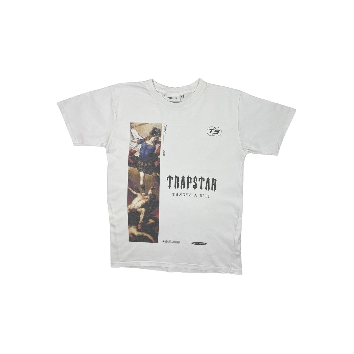Trapstar It's A Secret T-Shirt Mens Small White Graphic