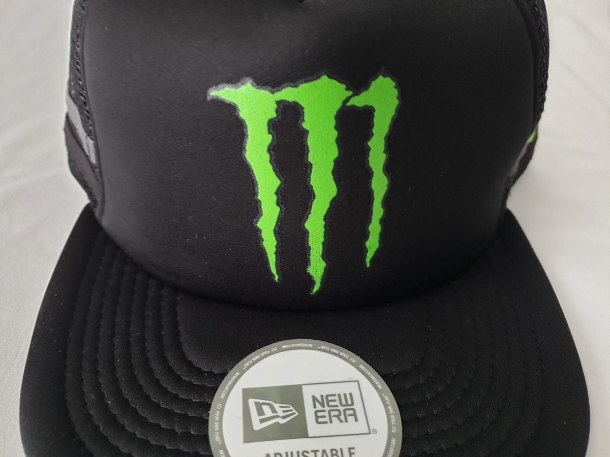 Monster Energy New Era Athlete Snapback Hat Adjustable Foam Mesh