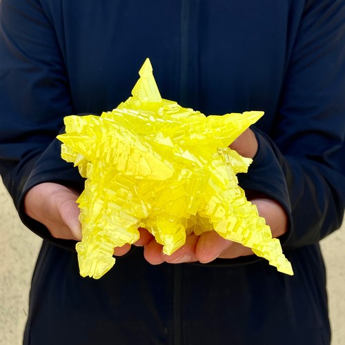 327G Rare yellow sulfur crystal quartz crystal mineral specimen - 第 2/13 張圖片