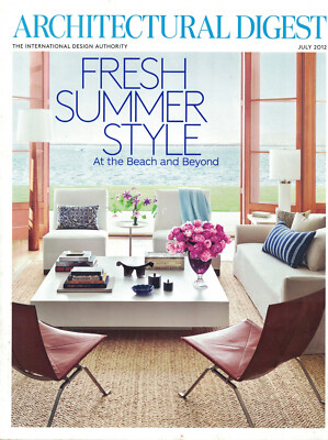 Architectural Digest July 2012 Frsh Summer Style at the Beach and Beyond