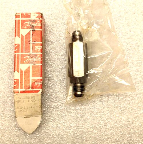 Danfoss 339B Part 158G5699 Mail End Fitting Free Flow Direction Arrow NOS Boxed - Picture 6 of 7