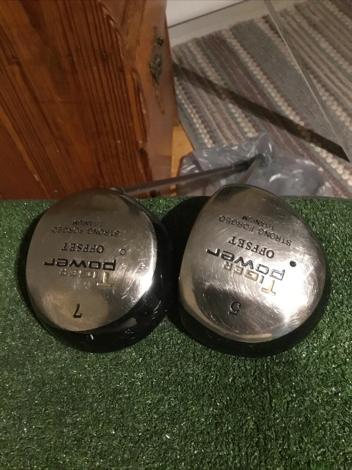 Integra Tiger Power Offset Woods Set (5W & 7W)Seniors Palmer 60g Graphite Shafts - Image 2 of 4