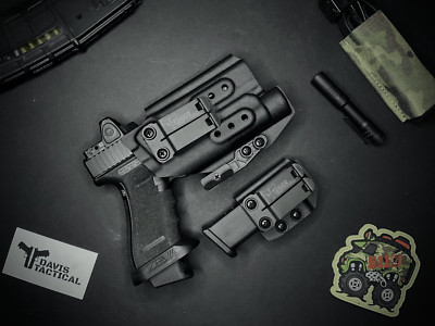 Davis Tactical IWB Light Bearing Kydex Holster For Glock 17,22,32 TLR-1 