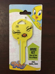 Tweety Bird KW1 House Key Looney Tunes, Hy Ko