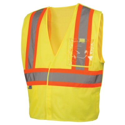 HIGH VISIBILITY CLASS 2 BREAKAWAY HI VIS LIME REFLECTIVE ROAD WORK SAFETY VEST