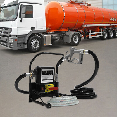 40l/min 200W Dieselpumpe Oil Pumpe Zählwerk Zapfpistole Heizölpumpe Mit Handbuch