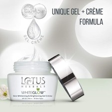 Lotus Herbals Whiteglow Skin Whitening And Brightening Gel Face Cream With Spf